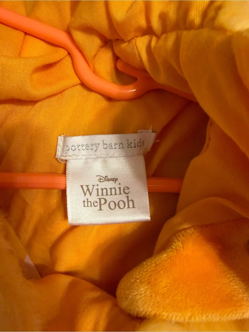 Pottery Barn Kids Orange and Yellow Tigger Plush Hooded Toy